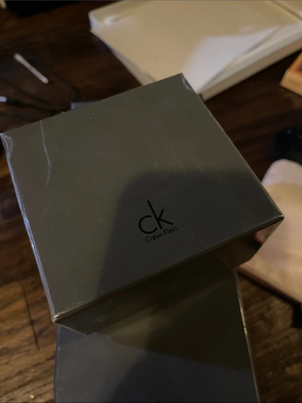 Calvin Klein Metallic Rose Gold Cuff